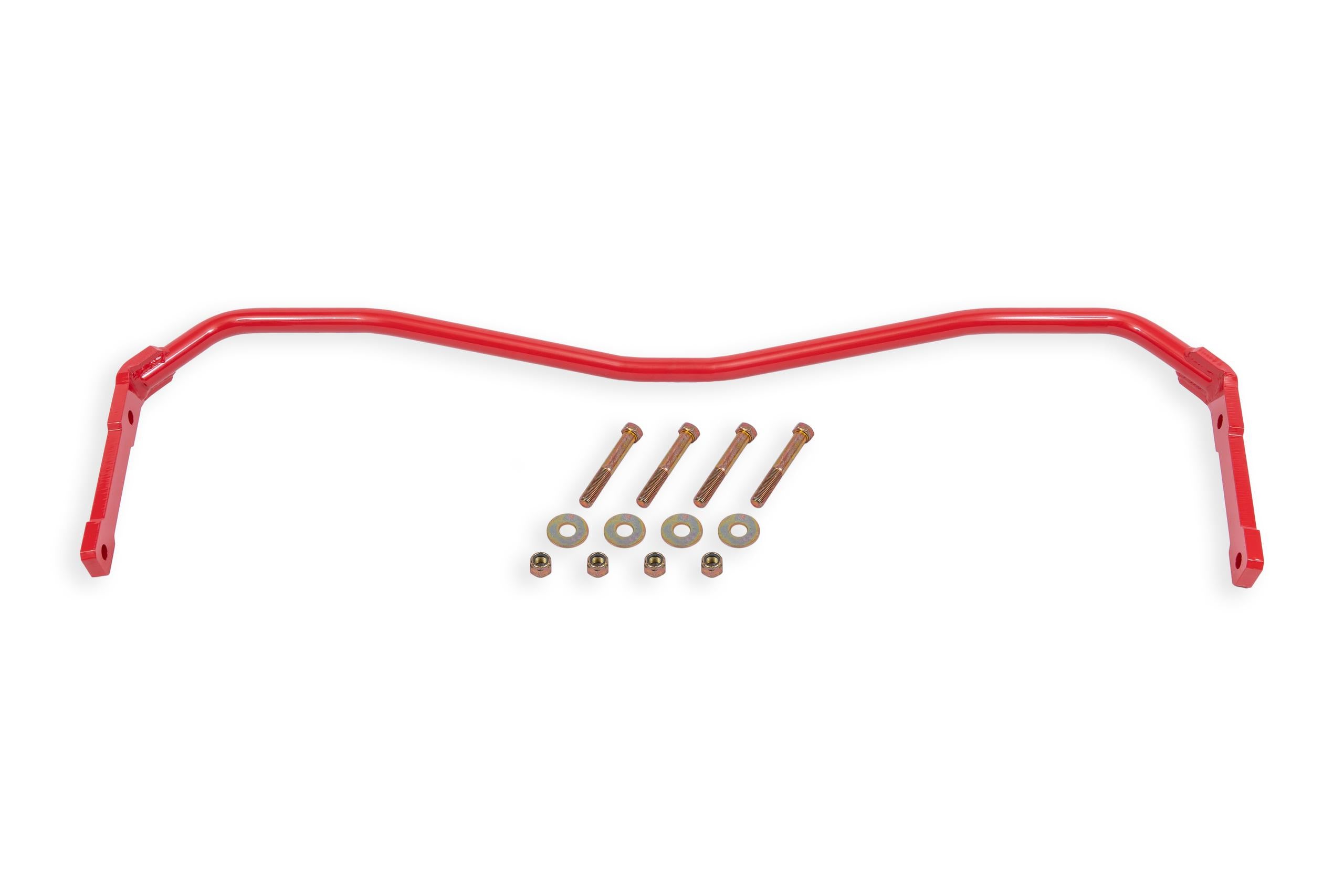 BMR Fabrication Sway Bar Kit, Rear, Hollow 1.00", Non-adjustable - Red (1964-1972 A-Body) - SB402R