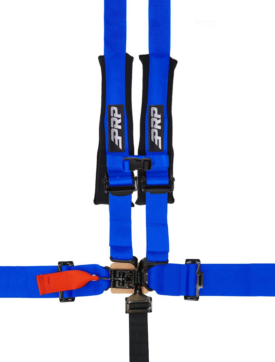 PRP Seats 5.2 Harness with Shoulder Straps Sewn to Lap Blue - SB5.2S-B