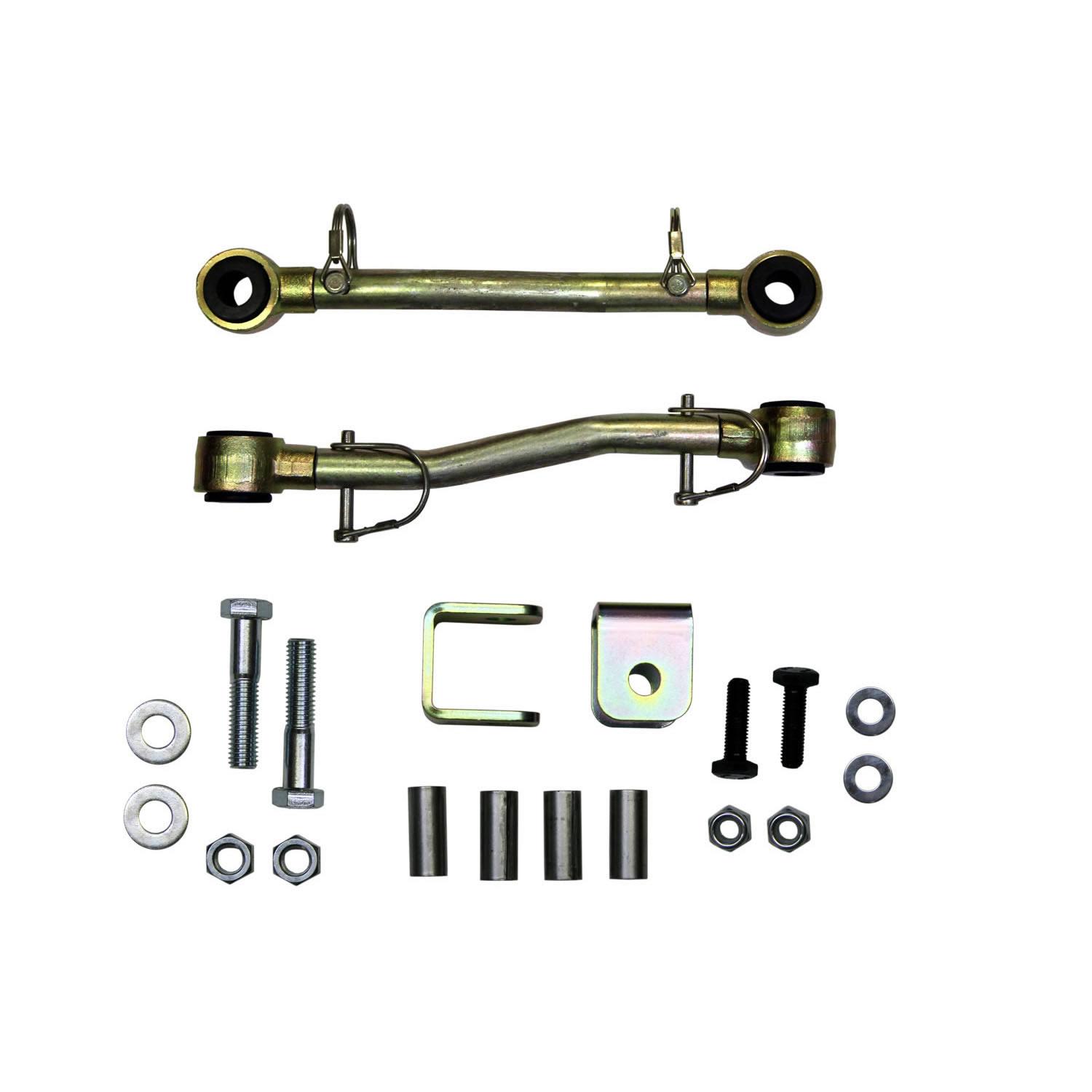 Skyjacker Sway Bar Extended End Links Disconnect Front Lift Height 2.5-4 Inch Double Black Rubber Bushings 97-06 Jeep Wrangler 97-06 Jeep TJ - SBE120