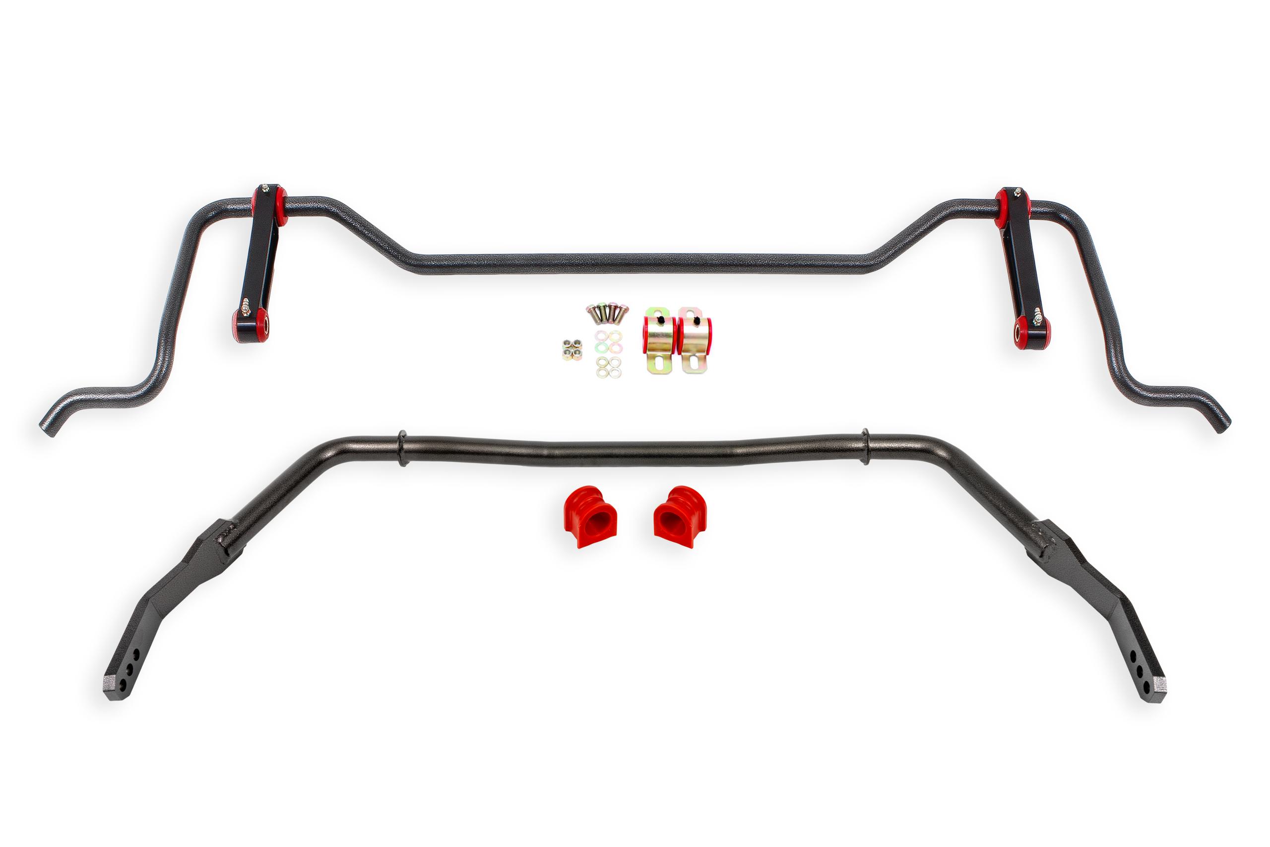 BMR 05-2010 Mustang Front and Rear Swaybar Kit (Black Hammertone)