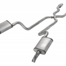 Pypes 1975-1980 Corvette C3 2.5 Inch Crossmember Back Exhaust Kit With X-Pipe 409 Stainless Includes Catalytic Converters Race Pro Mufflers - SCC910RE