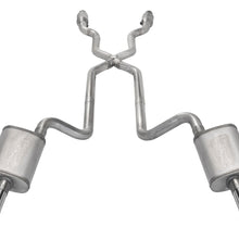 Pypes 1975-1980 Corvette C3 2.5 Inch Crossmember Back Exhaust Kit With X-Pipe 409 Stainless Includes Catalytic Converters Race Pro Mufflers - SCC910RE