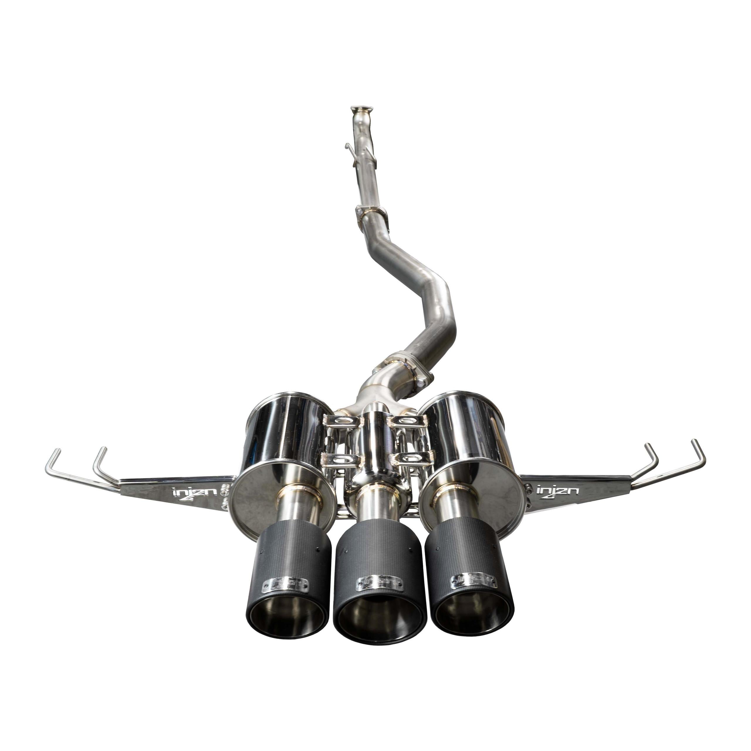 Injen Technology Stainless Steel Cat-Back Exhaust System w/ Carbon Fiber Tips (2017-2021 Civic Type R) - SES1583CF