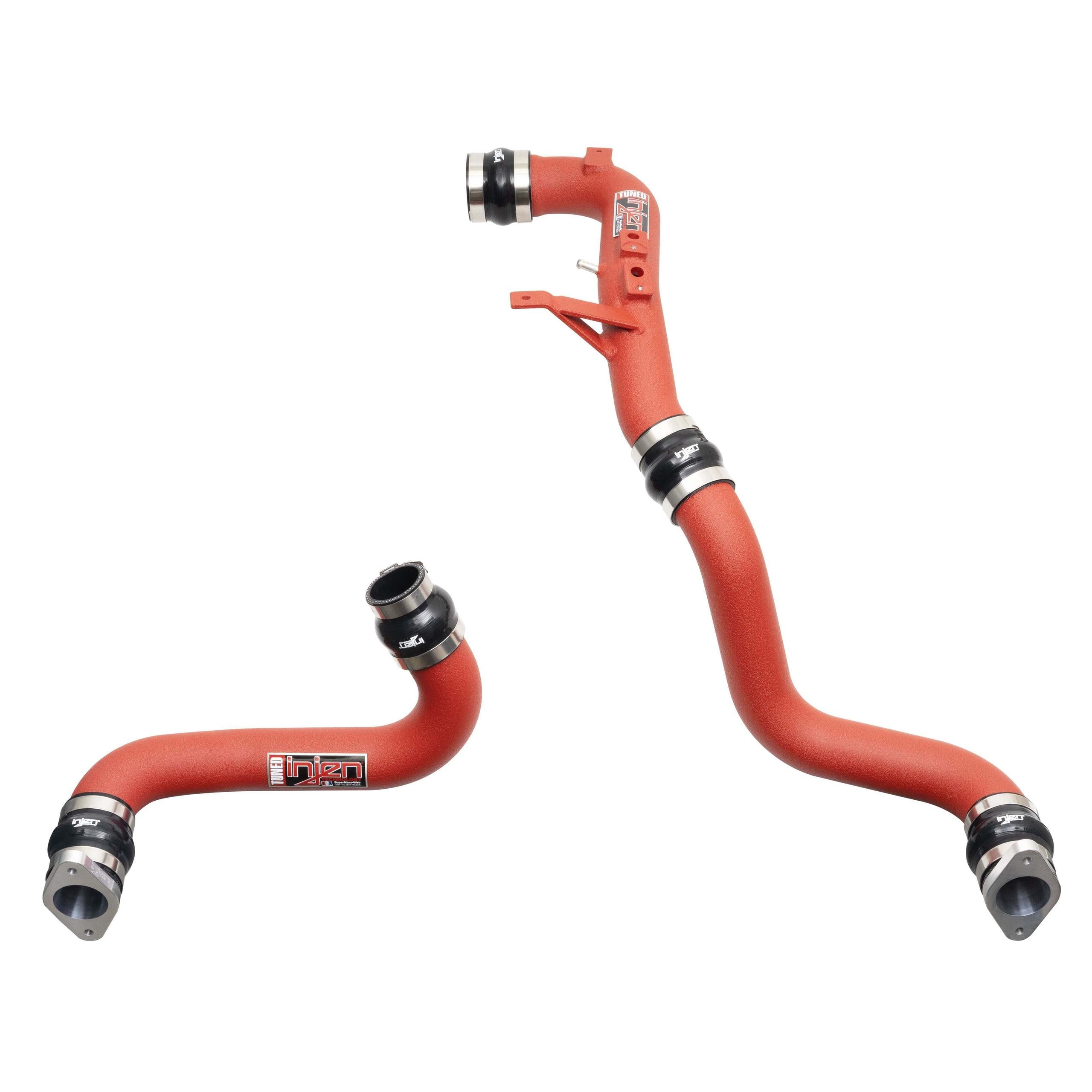 Injen Ses Wrinkle Red Intercooler Pipes (2022-2024 Civic, Civic Si, Integra) - SES1586ICPWR
