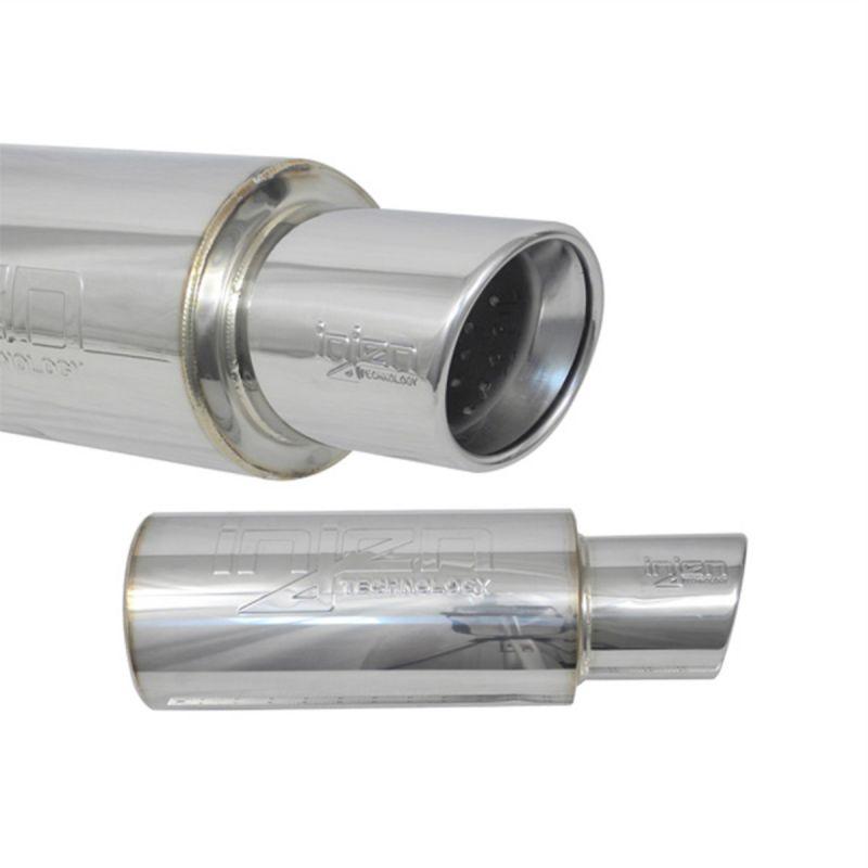 Injen Injen 2 3/8" Inlet Universal Muffler  with Stainless Steel resonated rolled tip (0-0 N/A N/A) - SES225C