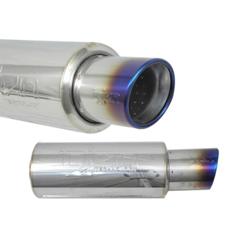 Injen Injen 2 3/8" Universal Muffler with Titanium burnt rolled Tip (0-0 N/A N/A) - SES225TT