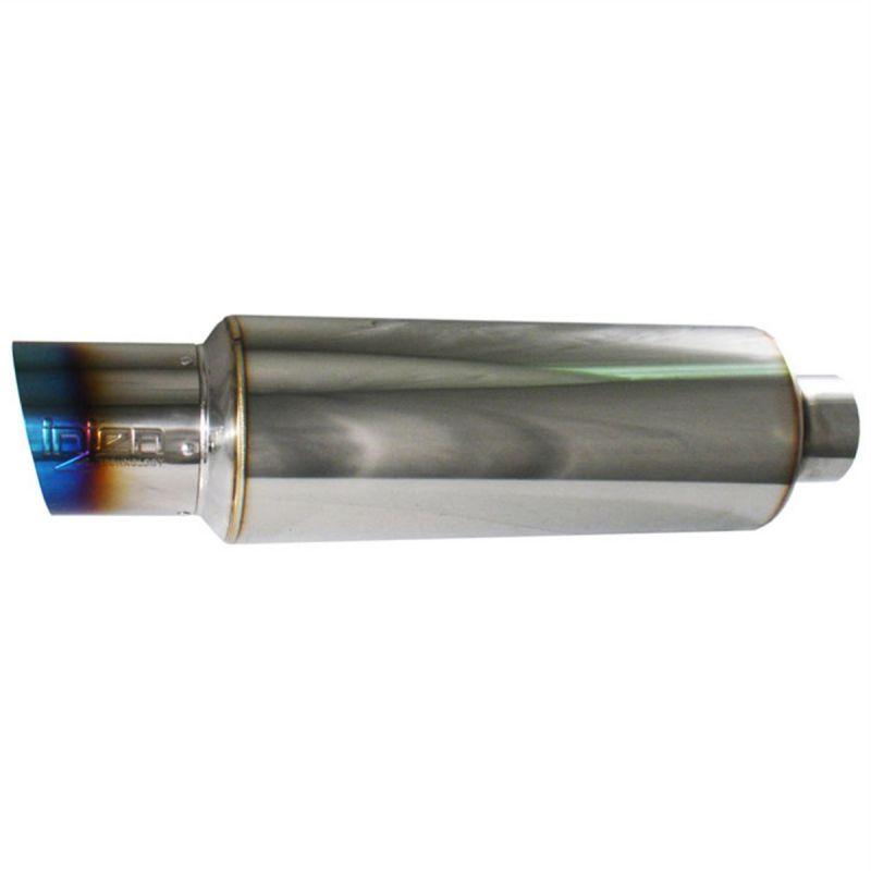 Injen Injen 2 3/8" Universal Muffler with Titanium burnt rolled Tip (0-0 N/A N/A) - SES225TT