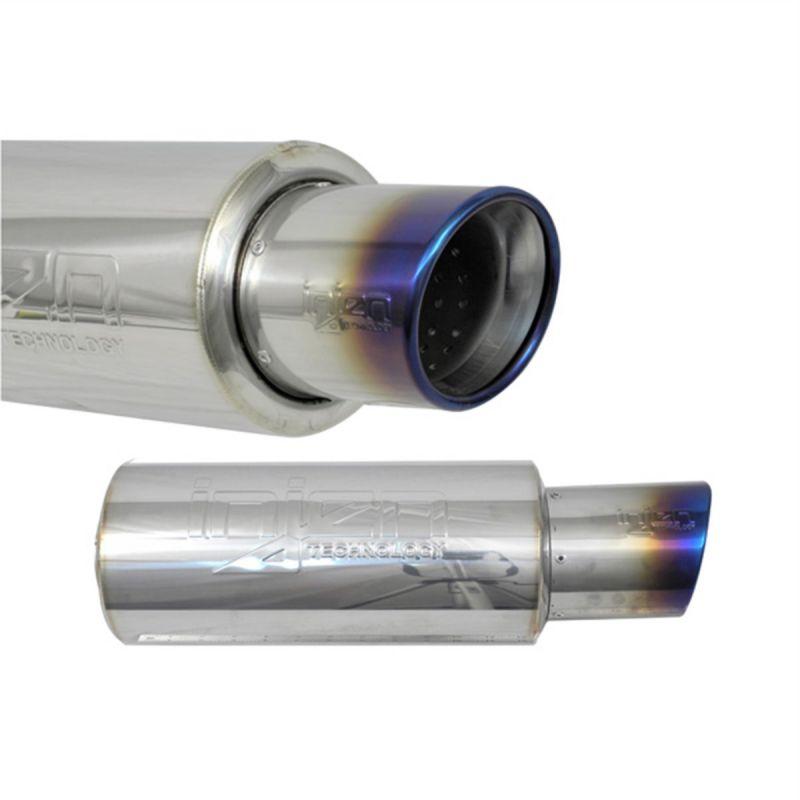 Injen Injen 3.00" Universal Muffler with Titanium burnt rolled Tip (0-0 N/A N/A) - SES300TT