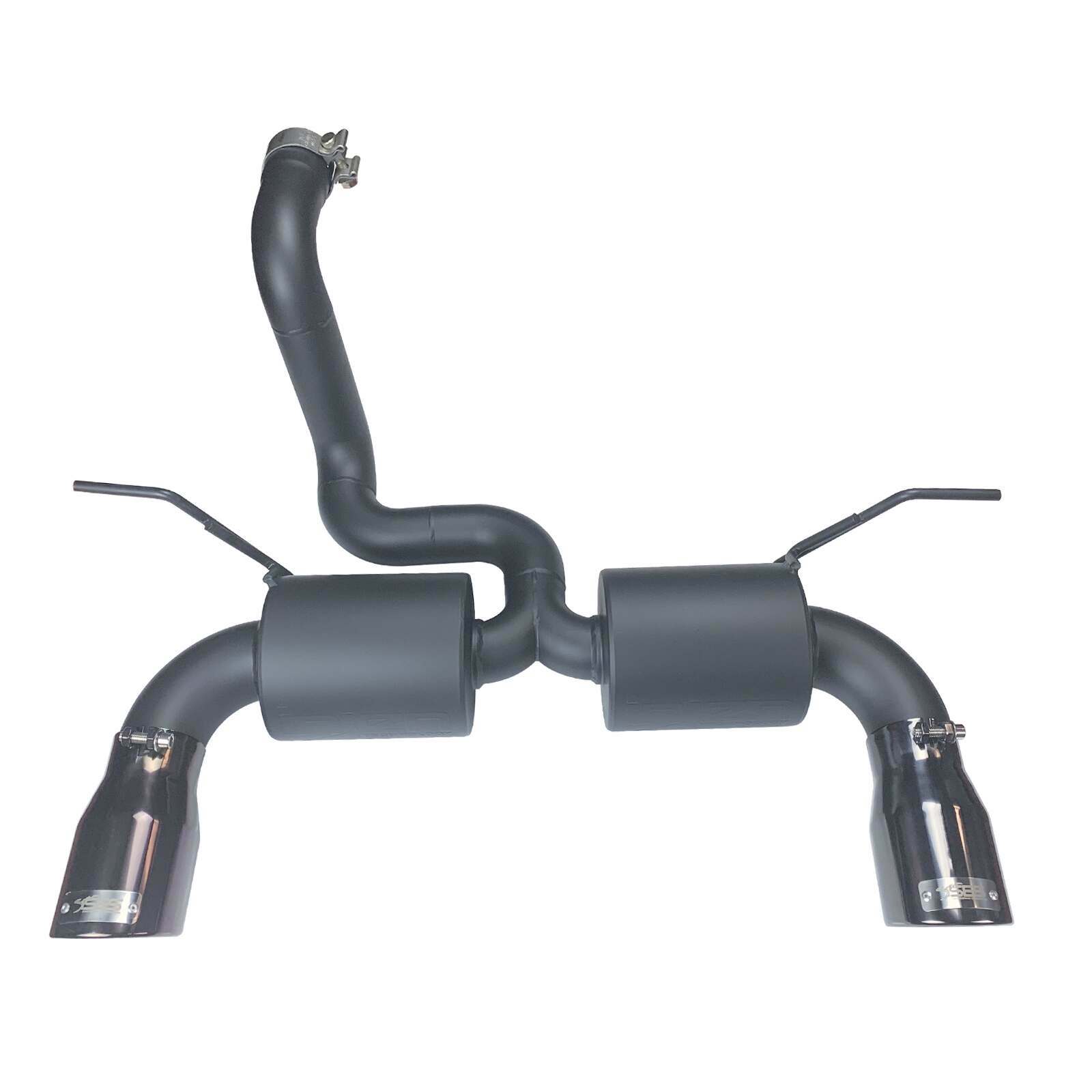 Injen Injen Dual Muffler Axle Back Exhaust System 2018-2020 Jeep Wrangler JL V6-3.6L 2018-2020 Jeep Wrangler JL L4-2.0L Turbo (2018-2020 Wrangler JL 3.6L, 2.0L Turbo) - SES5005BLK