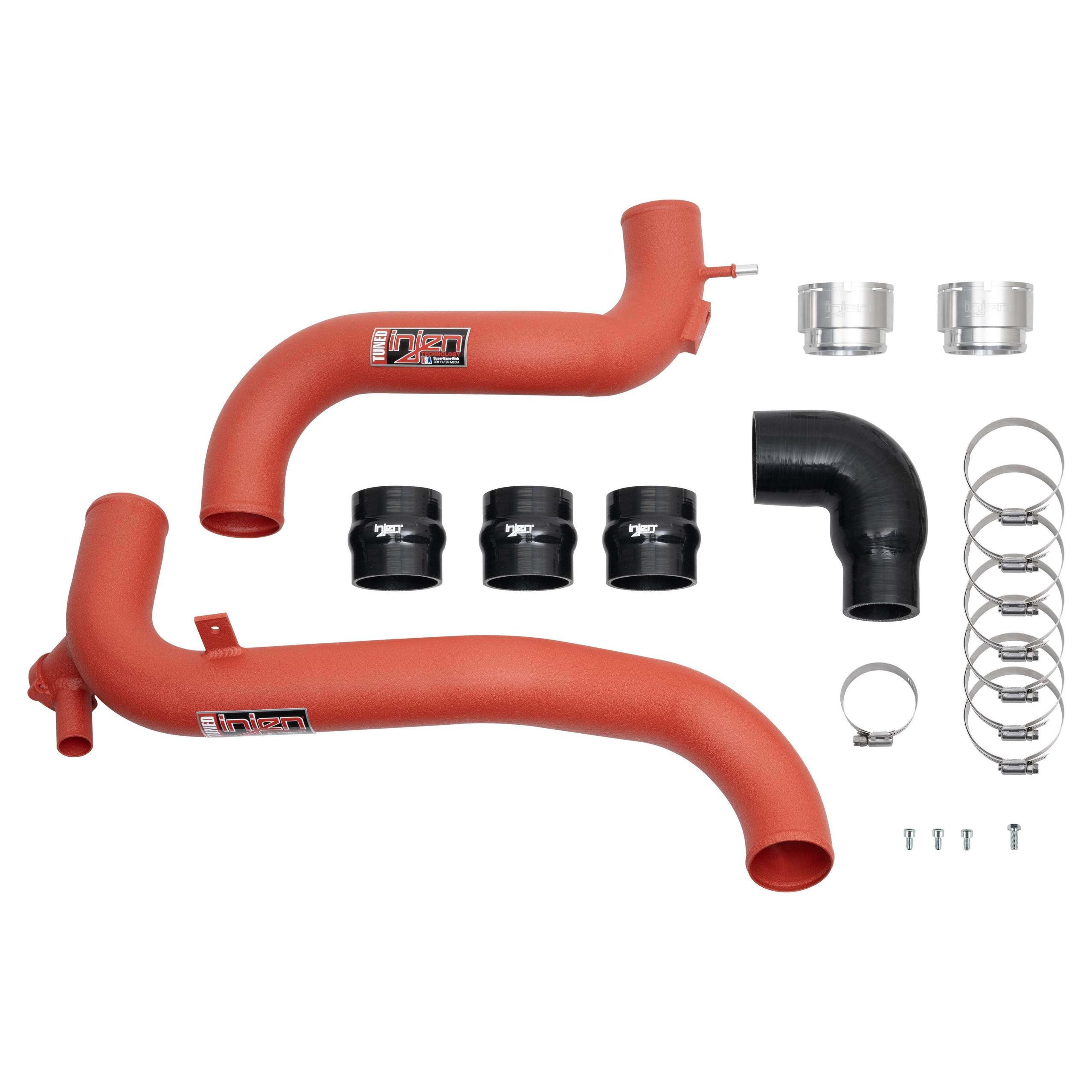 Injen Ses Wrinkle Red Intercooler Pipes (2021-2024 Bronco) - SES9300ICPWR