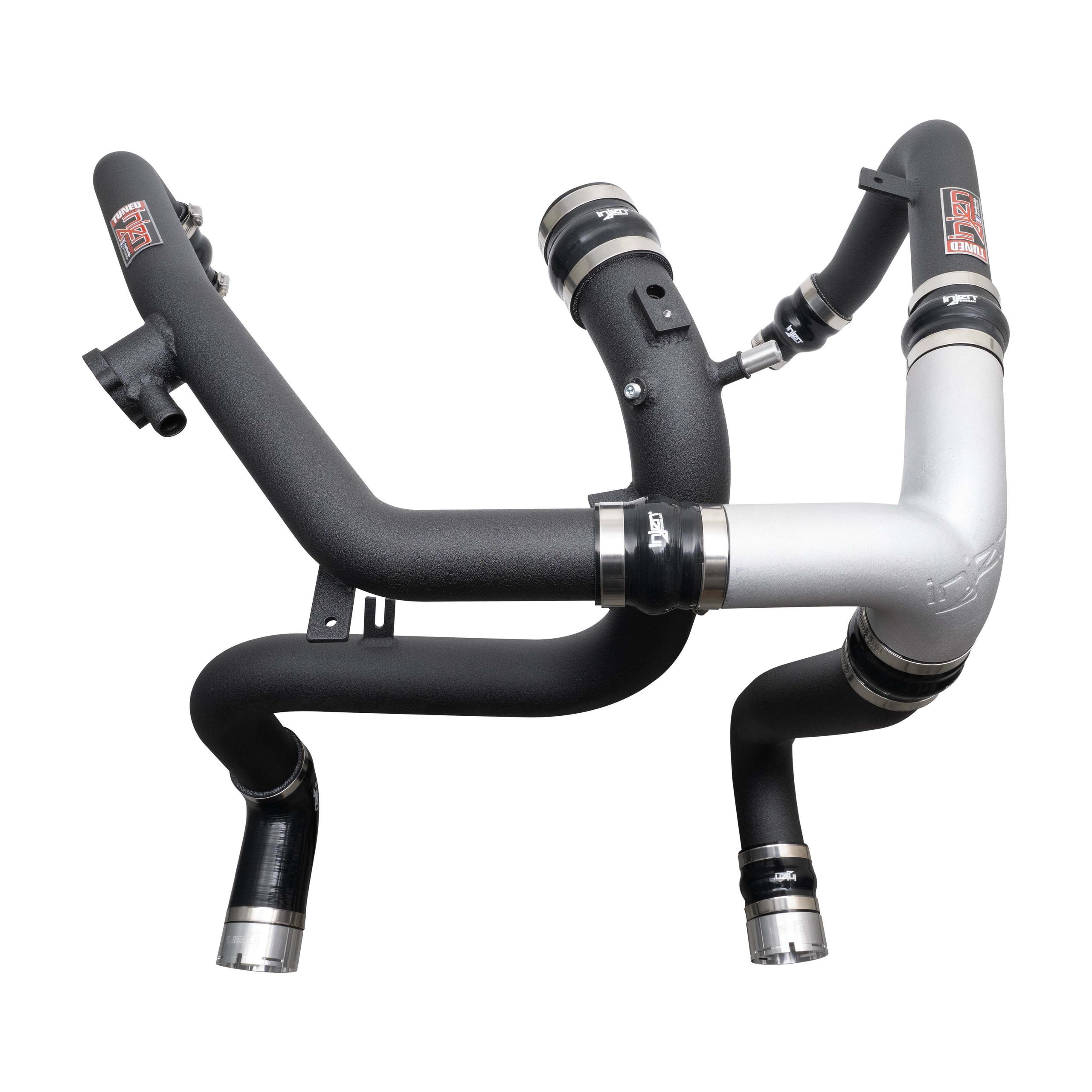 Injen SES Intercooler Pipes - Wrinkle Black (2021-2025 Ford Bronco 2.7L) - SES9301ICPWB