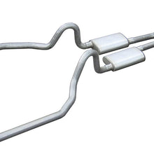 Pypes Crossmember Back w/X-Pipe Exhaust System 65-70 Mustang Split Rear Dual Exit 2.5 in Intermediate And Tail Pipe Violator Mufflers/Hardware Incl Tip Not Incl Pypes Exhaust - SFM03V