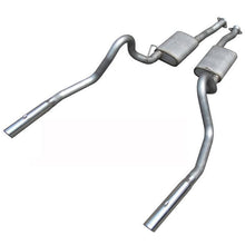 Pypes Cat Back Exhaust System 98-04 Mustang V6 Split Rear Dual Exit 2.5 in Intermediate Pipe And Tailpipe Street Pro Muffler/Hardware/3 in Polished Tips Incl Natural 409 Stainless Steel Pypes Exhaust - SFM56