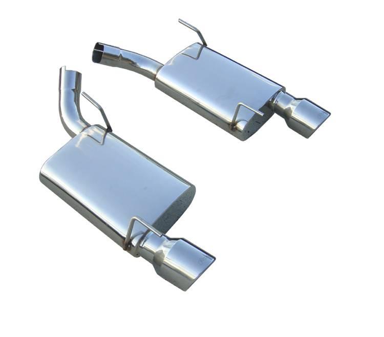 Pypes 2005-2010 Ford Mustang GT Axle Back Exhaust Kit With Violator Mufflers 304 Stainless - SFM60VS