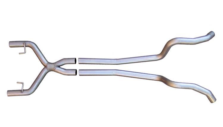 Pypes Cat Back System Split Rear Dual Exit 2.5 intermediate Pipe And Tailpipe Hardware Incl Muffler And Tip Not Incl Natural Finish 409 Stainless Steel Pypes Exhaust - SFM65