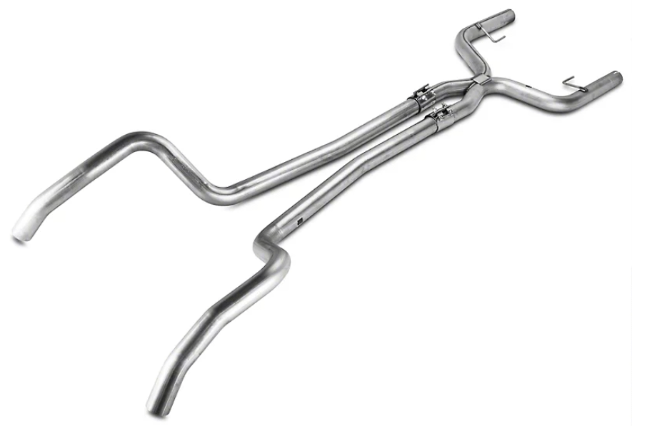 Pypes Cat Back System Split Rear Dual Exit 2.5 intermediate Pipe And Tailpipe Hardware Incl Muffler And Tip Not Incl Natural Finish 409 Stainless Steel Pypes Exhaust - SFM65