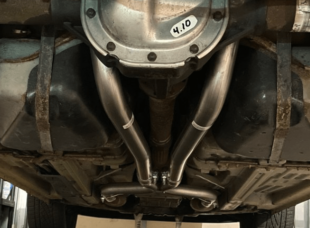 Pypes Cat Back System Split Rear Dual Exit 2.5 intermediate Pipe And Tailpipe Hardware Incl Muffler And Tip Not Incl Natural Finish 409 Stainless Steel Pypes Exhaust - SFM65