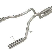 Pypes Cat Back Exhaust System 05-10 Mustang GT Split Rear Dual Exit 2.5 in Intermediate And Tail Pipe M80 Muffler/Hardware/4 in Polished Tips Incl Natural Finish 409 Stainless Steel Pypes Exhaust - SFM66M
