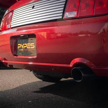 Pypes Cat Back Exhaust System 05-10 Mustang GT Split Rear Dual Exit 2.5 in Intermediate And Tail Pipe M80 Muffler/Hardware/4 in Polished Tips Incl Natural Finish 409 Stainless Steel Pypes Exhaust - SFM66M