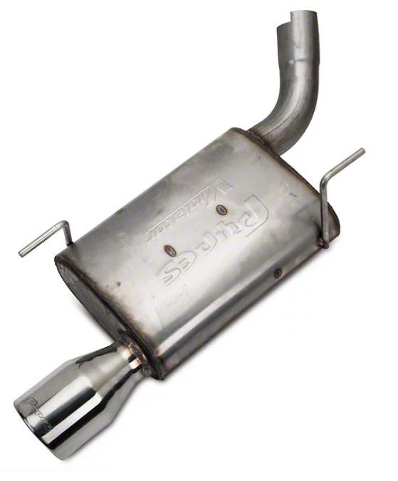 Pypes 2005-2010 Mustang V6 Axle Back Exhaust Kit 4 Inch 304SS Tip 409 Stainless Violator Muffler - SFM67