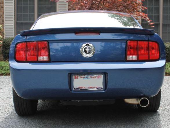 Pypes 2005-2010 Mustang V6 Axle Back Exhaust Kit 4 Inch 304SS Tip 409 Stainless Violator Muffler - SFM67