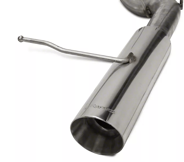 Pypes Pype Bomb Series Axle Back Exhaust System 11-14 Mustang V6 Split Rear Dual Exit 4 in Polished Tips Hardware Not Incl Polished 304 Stainless Steel Pypes Exhaust - SFM79MS