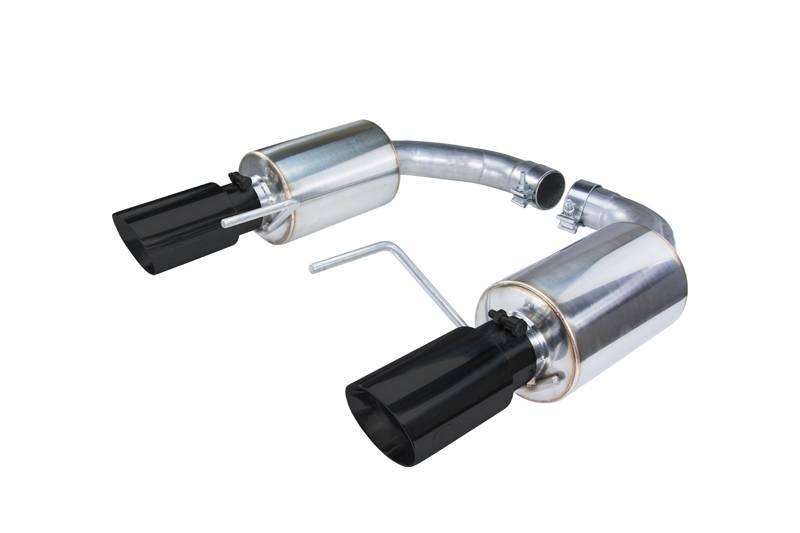 Pypes 2026 Mustang GT w/o Active Exhaust S650 Platform Street Pro Touring Axle Back Exhaust Kit 304 Stainless Black Powder Coated - SFM92MSB