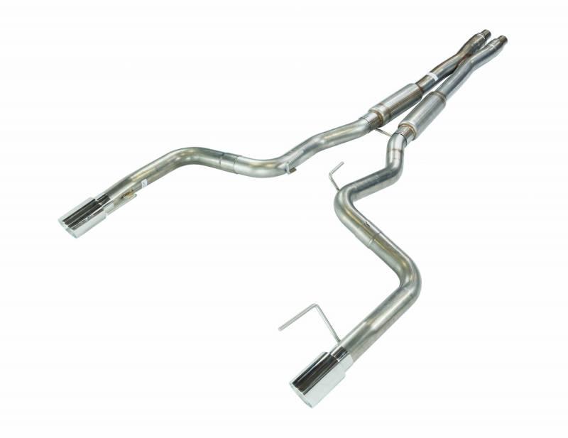 Pypes 3" X-Bomb and Bullet Mid-Mufflers Cat-Back Exhaust Kit (409 Stainless) | 2026 Mustang GT