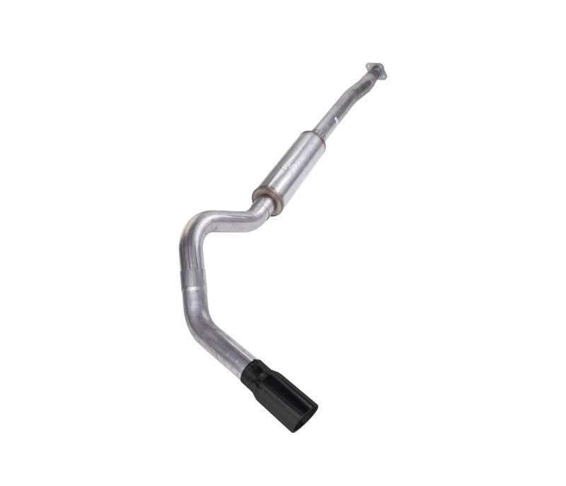 Pypes Cat Back Exhaust System 11-20 Ford F150 Single Side Exit 4 in Intermediate And Tail Pipe Violator Muffler/Hardware/5 in Black Tip Incl Natural Finish 409 Stainless Steel Pypes Exhaust - SFT22VB