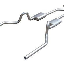 Pypes Crossmember Back w/X-Pipe Exhaust System 64-72 A-Body Split Rear Dual Exit 2.5 in Intermediate And Tail Pipe Race Pro Mufflers/Hardware Incl Tip Not Incl Pypes Exhaust - SGA10SSR