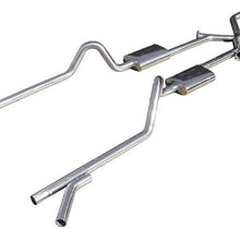 Pypes Crossmember Back w/Xchange Exhaust System Split Rear Dual Exit 2.5 in Intermediate X-Pipe And Tail Pipe Turbo Pro Mufflers/Hardware Incl Tip Not Incl Pypes Exhaust - SGC11T