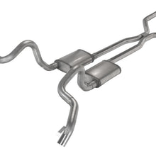 Pypes Crossmember Back w/H-Pipe Exhaust System 70-74 F-Body Split Rear Dual Quarter Exit 3in Intermediate And Tail Pipe Turbo Pro Mufflers/Hardware Incl Tip Not Incl Polished 304 Stainless Pypes Exhaust - SGF43T
