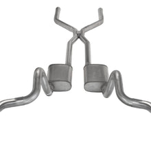 Pypes Crossmember Back w/H-Pipe Exhaust System 70-74 F-Body Split Rear Dual Quarter Exit 3in Intermediate And Tail Pipe Turbo Pro Mufflers/Hardware Incl Tip Not Incl Polished 304 Stainless Pypes Exhaust - SGF43T