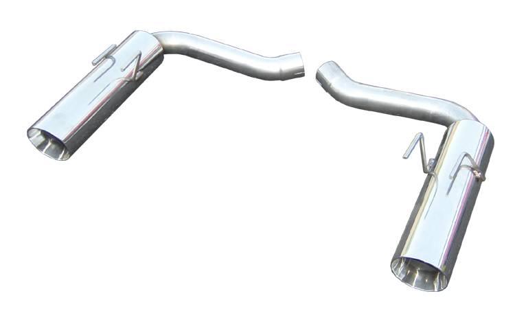 Pypes Pype Bomb Series Axle Back Exhaust System 10-14 Camaro V8 Split Rear Dual Exit Hardware/4.5 in Polished Tips Incl Polished 409 Stainless Steel Pypes Exhaust - SGF53