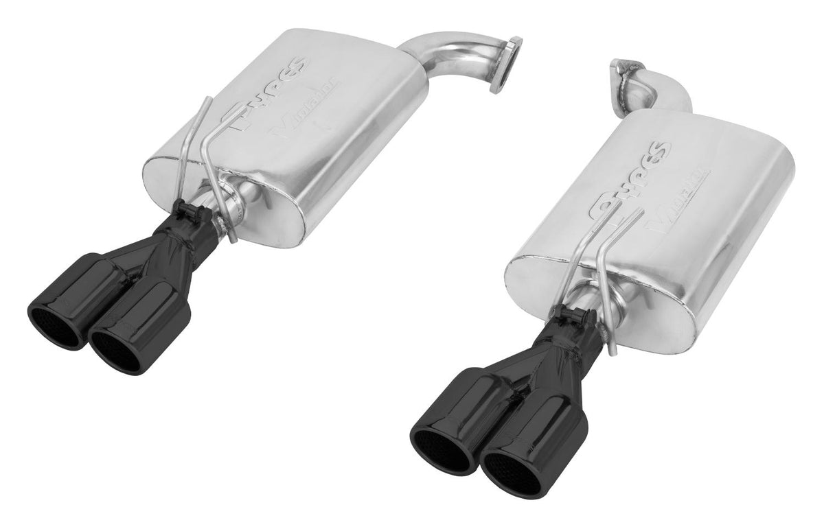 Pypes 2008-2009 G8 Axle Back Violator Exhaust System w/ Black Quad Tips 304 Stainless - SGG61VSB