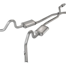 Pypes Crossmember Back w/H-Pipe Exhaust System 78-88 EL Camino Exc SS Split Rear Dual Exit 2.5 in Intermediate And Tail Pipe Turbo Pro Muffler/Hardware Incl Tip Not Incl Catalytic Converter Incl Pypes Exhaust - SGG940TE