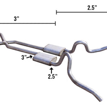 Pypes Nova Crossmember Back Exhaust for 62-67 Nova Hybrid 3 Inch To 2.5 Inch W/ X-Pipe System Race Pro Pypes Exhaust - SGN30R