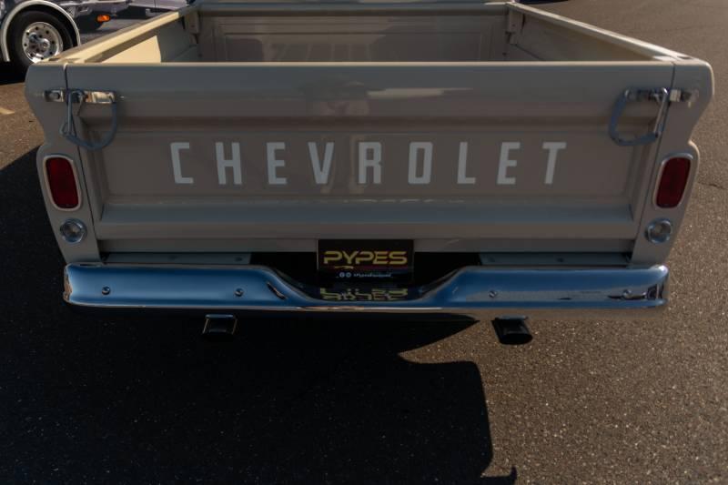 Pypes Crossmember Back W/ H-Pipe Exhaust System 63-66 GM Truck Split Rear Dual Exit 2.5 Inch Intermediate And Tailpipe Hardware Incl Turbo Pro Muffler Incl And Tip Not Incl Stainless Steel Pypes Exhaust - SGT74T