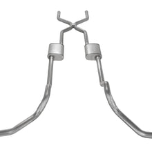Pypes 1975-1987 GM Truck 2.5 Inch Crossmember Back With H-Bomb H-Pipe Exhaust System Includes Catalytic Converters 409 Stainless Turbo Pro Mufflers - SGT978TE