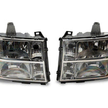 Raxiom Axial Series Oem Style Replacement Headlights; Chrome Housing; Clear Lens (2007-2014 Sierra 1500, Sierra 2500 HD, Sierra 3500 HD) - S518298
