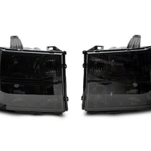 Raxiom Axial Series Oem Style Replacement Headlights; Chrome Housing; Smoked Lens (2007-2014 Sierra 1500, Sierra 2500 HD, Sierra 3500 HD) - S518299