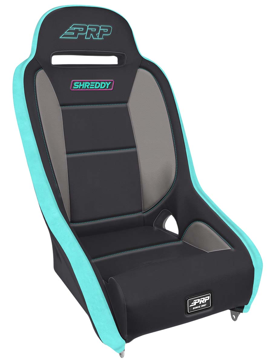 PRP Seats Shreddy Comp Elite Suspension Seat Black and Teal - SHRDYA8301-01
