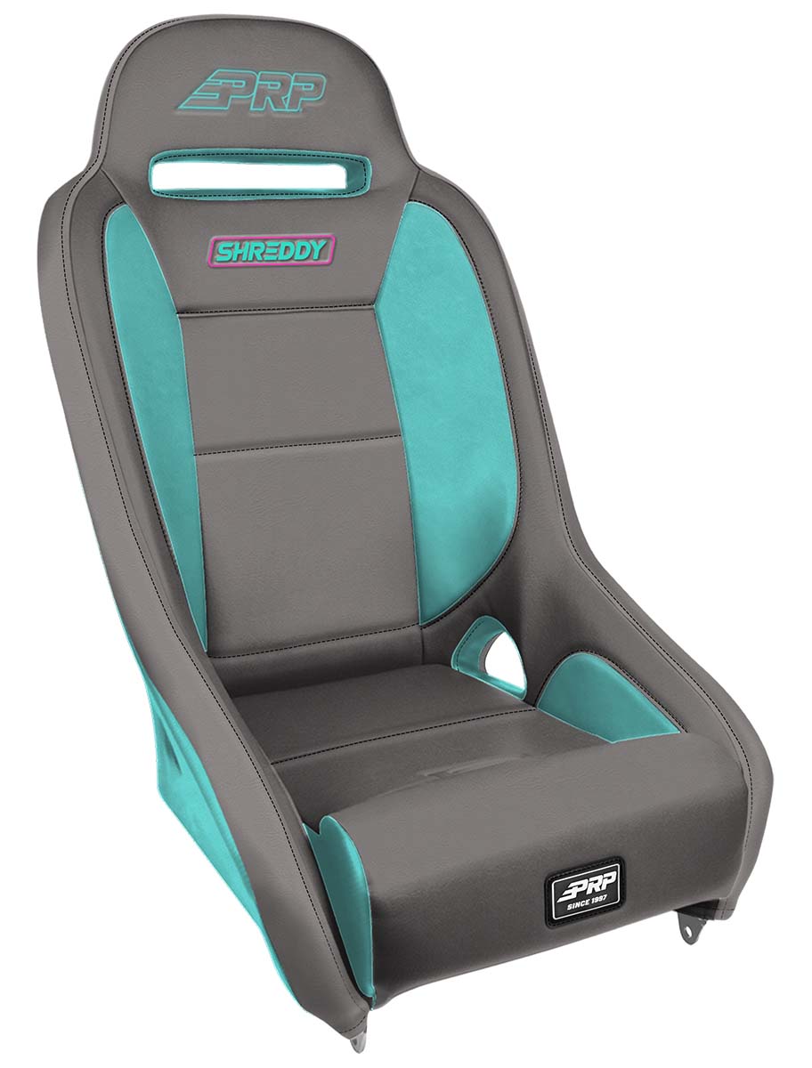 PRP Seats Shreddy Comp Elite Suspension Seat Gray and Teal - SHRDYA8301-04