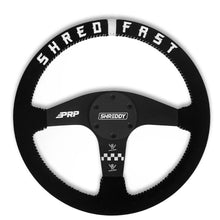 PRP Seats PRP X Shreddy Shred Fast Steering Wheel 13 Inch Diameter Black and White Flat - SHRDYG257