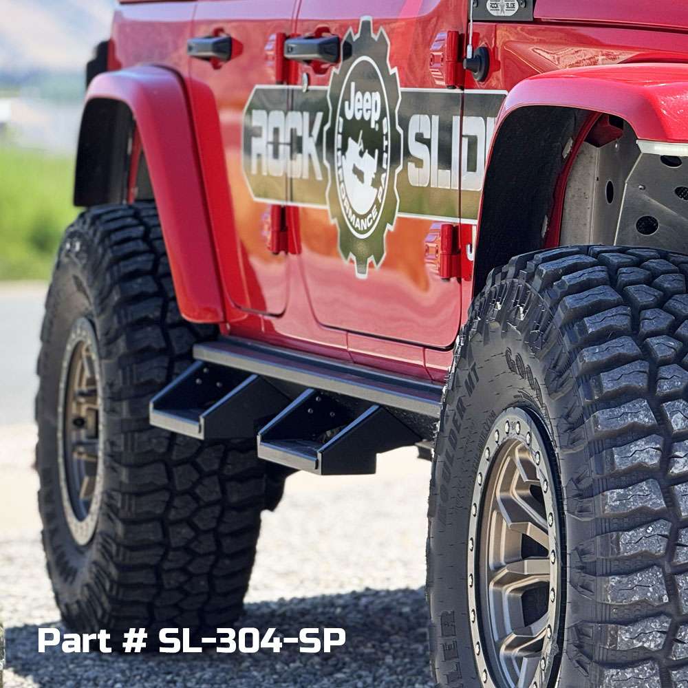Rock Slide Engineering Wrangler Deluxe Rock Rail (2018-2025 Wrangler) - SL-300-JL4