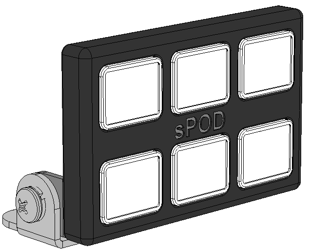 sPOD SourceLT w/ Mini6 for Universal w/ 84 Inch Battery Cables sPods - SLM6UNI84