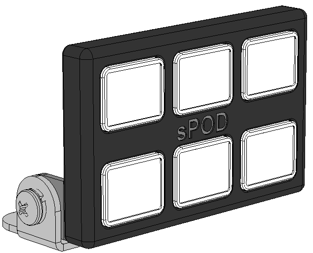 sPOD SourceLT w/ Mini6 for Universal w/ 84 Inch Battery Cables sPods - SLM6UNI84