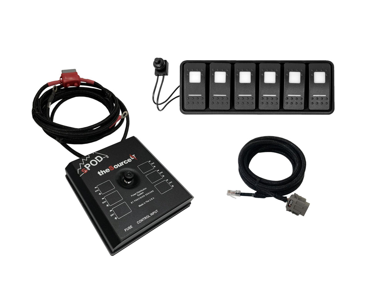 sPOD SourceLT Modular w/ Amber LED for Uni with 84 Inch battery cables - SLMOD84A