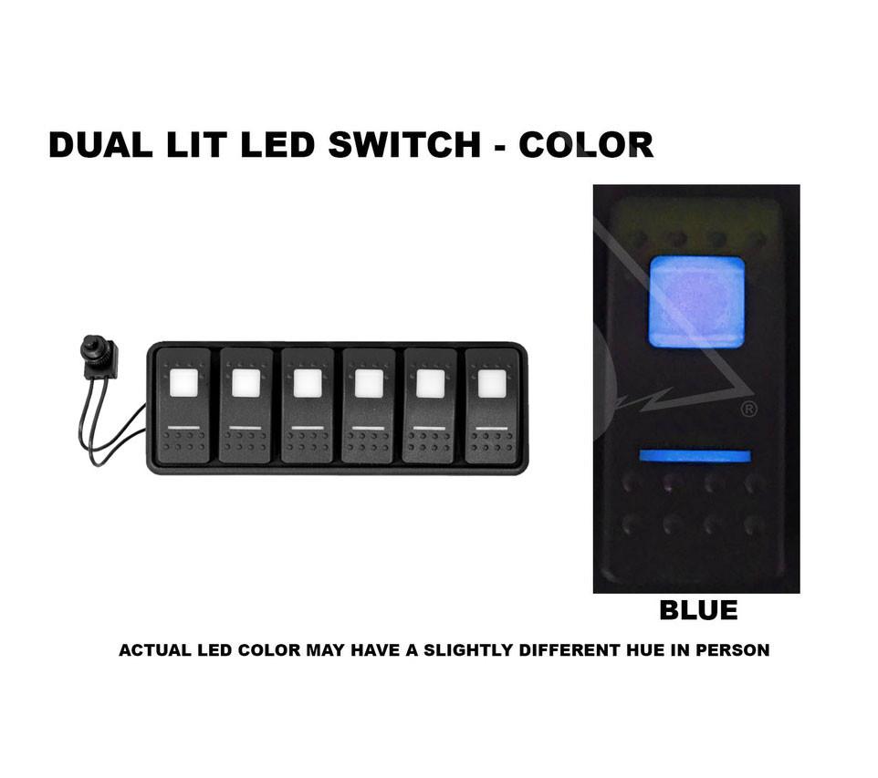 sPOD SourceLT Modular w/ Blue LED for Uni with 84 Inch battery cables - SLMOD84B