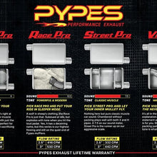 Pypes Cat Back Exhaust System Split Rear Dual Exit 08-14 Challenger V8 Exc SRT8 2.5 in Intermediate And Tail Pipe Race Pro Muffler/Hardware/Polished Tips Incl Natural Finish 409 Stainless Steel Pypes Exhaust - SMC20R